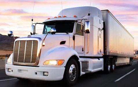 40ft container on chassis trailer
